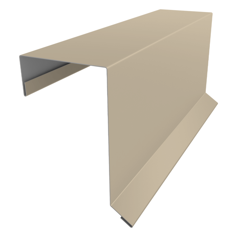 Планка торцевая кровельная фальц 65х97 0,45 Drap TX RAL 1015 светлая слоновая кость (2м)