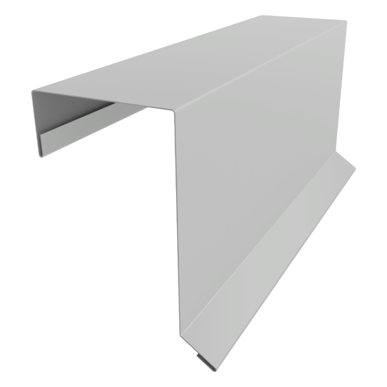 Планка торцевая кровельная фальц 65х97 0,45 Drap TX RAL 7047 телегрей 4 (2м)