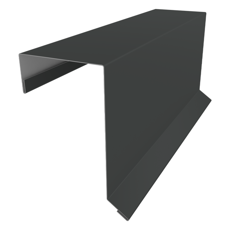 Планка торцевая кровельная фальц 65х97 0,5 PurLite Matt RAL 7016 антрацитово-серый (3м)