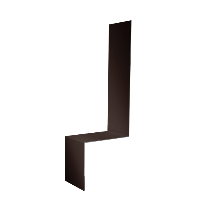 Планка примыкание боковое фальц Grand Line 0,5 Drap TX RAL 8017 шоколад (2м)