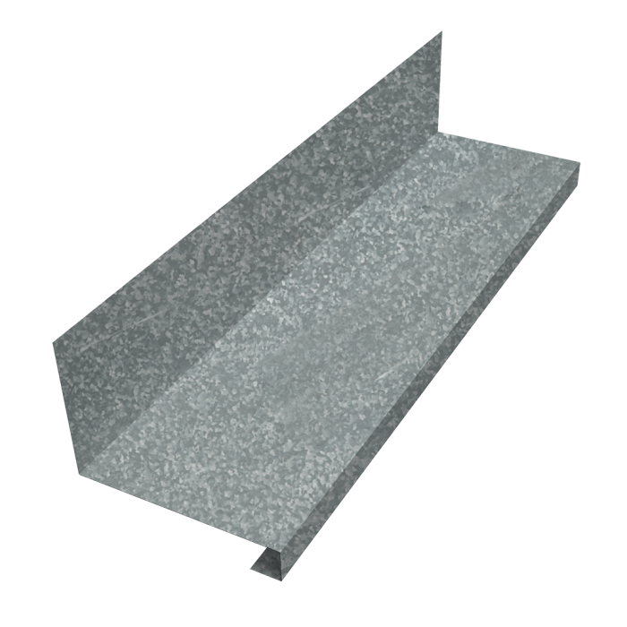 Планка примыкание нижнее к трубе фальц Grand Line 0,5 0,5 Zn (3м)