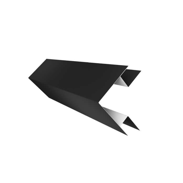 Угол внешний сложный фальц 0,5 GreenCoat Pural BT, matt RR2H3 (RAL 7016 антрацитово-серый) (3м)