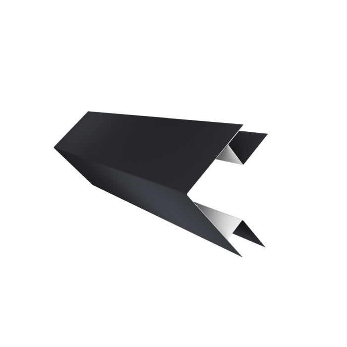 Угол внешний сложный фальц 0,5 Satin Matt RAL 7024 мокрый асфальт (3м)