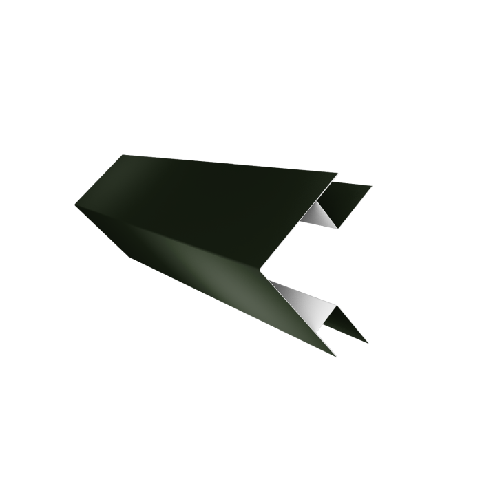 Угол внешний сложный фальц 0,5 Satin Matt TX RAL 6020 хромовая зелень (3м)