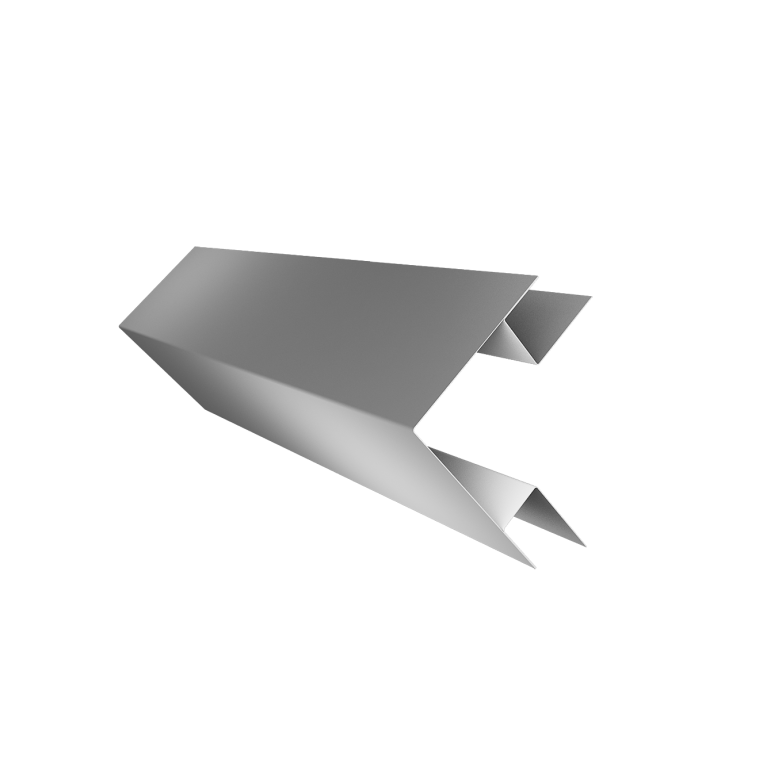 Угол внешний сложный фальц 0,5 Satin с пленкой RAL 7004 сигнальный серый (3м)
