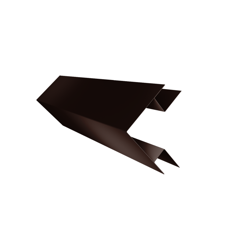 Угол внешний сложный фальц 0,5 Velur X RAL 8017 шоколад (3м)