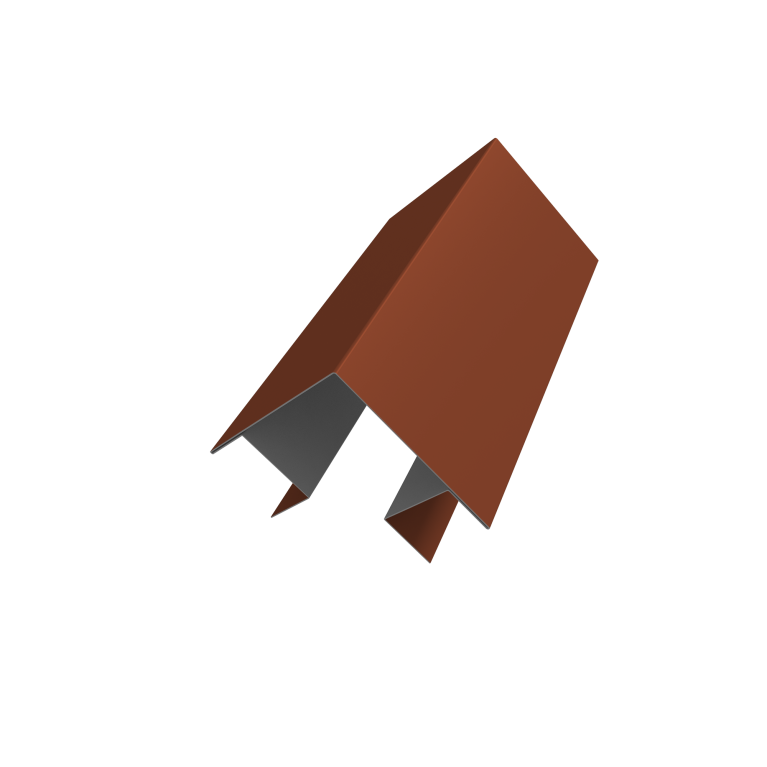 Угол внешний сложный Кликфальц Pro 0,5 Satin Matt RAL 8004 терракота (3м)