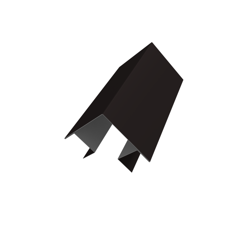 Угол внешний сложный Кликфальц Pro 0,5 Satin Matt RAL 9005 черный (3м)