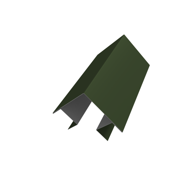 Угол внешний сложный Кликфальц Pro 0,5 Satin Matt TX RAL 6020 хромовая зелень (2м)