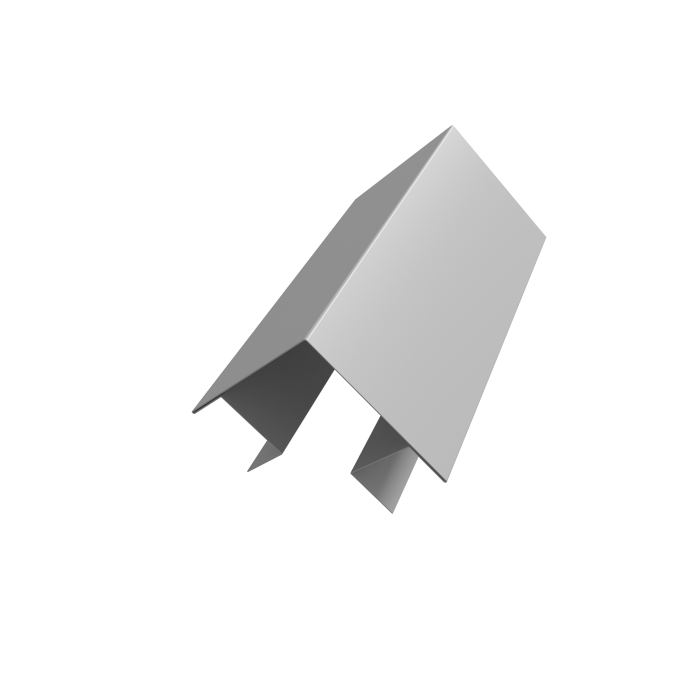 Угол внешний сложный Кликфальц Pro 0,5 Satin с пленкой RAL 9003 сигнальный белый (2м)