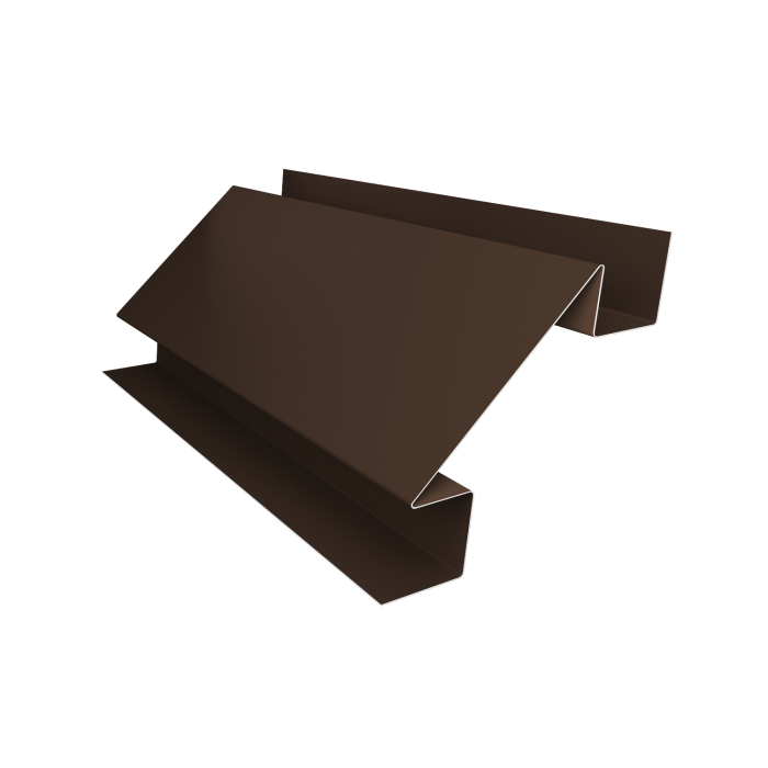 Угол внутренний сложный фальц 0,45 Drap-double TX RAL 8017 шоколад (3м)