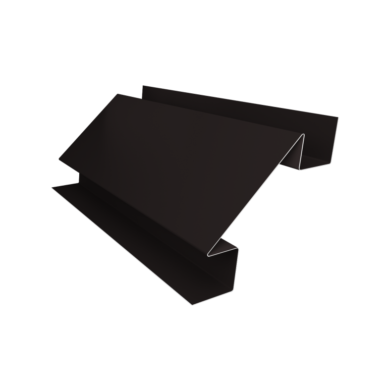 Угол внутренний сложный фальц 0,45 Drap-double TX RAL 9005 черный (3м)