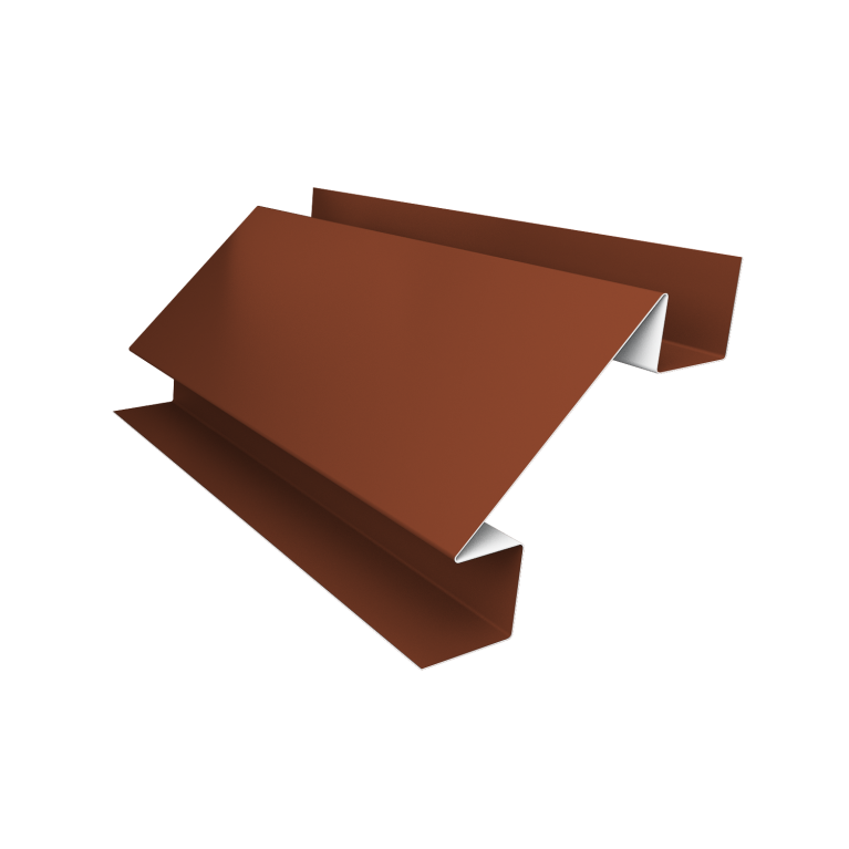 Угол внутренний сложный фальц 0,45 Drap TX RAL 8004 терракота (3м)