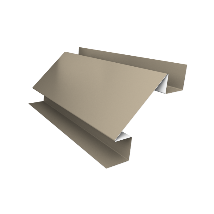 Угол внутренний сложный фальц 0,45 PE с пленкой RAL 1015 светлая слоновая кость (2м)