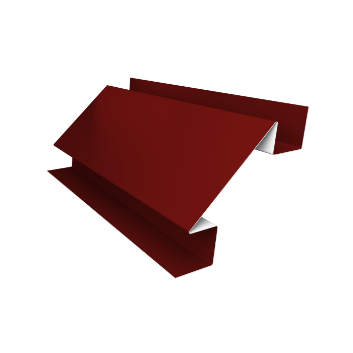 Угол внутренний сложный фальц 0,45 PE с пленкой RAL 3011 коричнево-красный (3м)