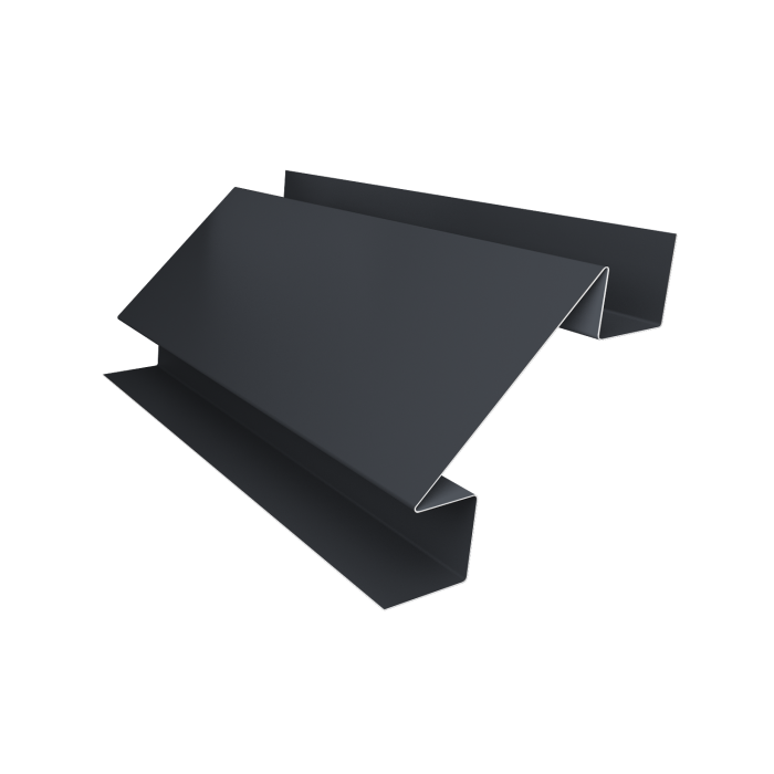 Угол внутренний сложный фальц 0,5 Atlas X с пленкой RAL 7024 мокрый асфальт (3м)