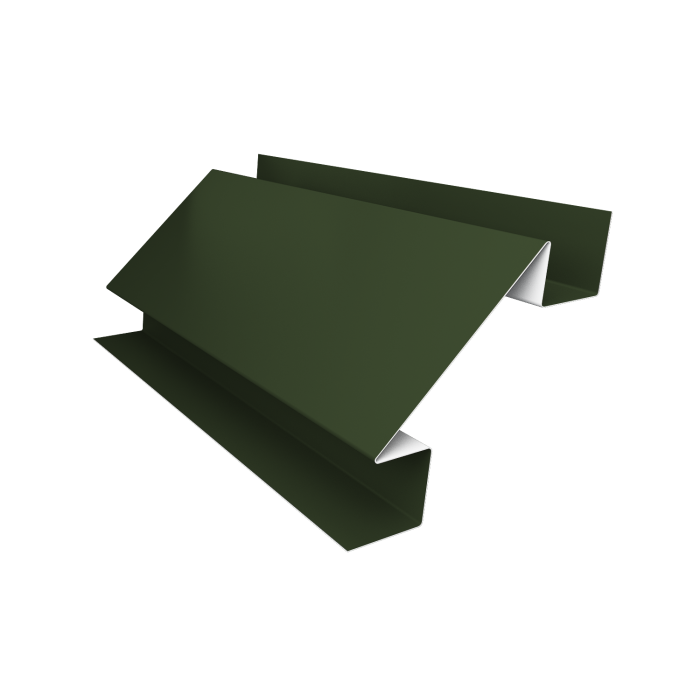 Угол внутренний сложный фальц 0,5 Satin Matt TX RAL 6020 хромовая зелень (2м)