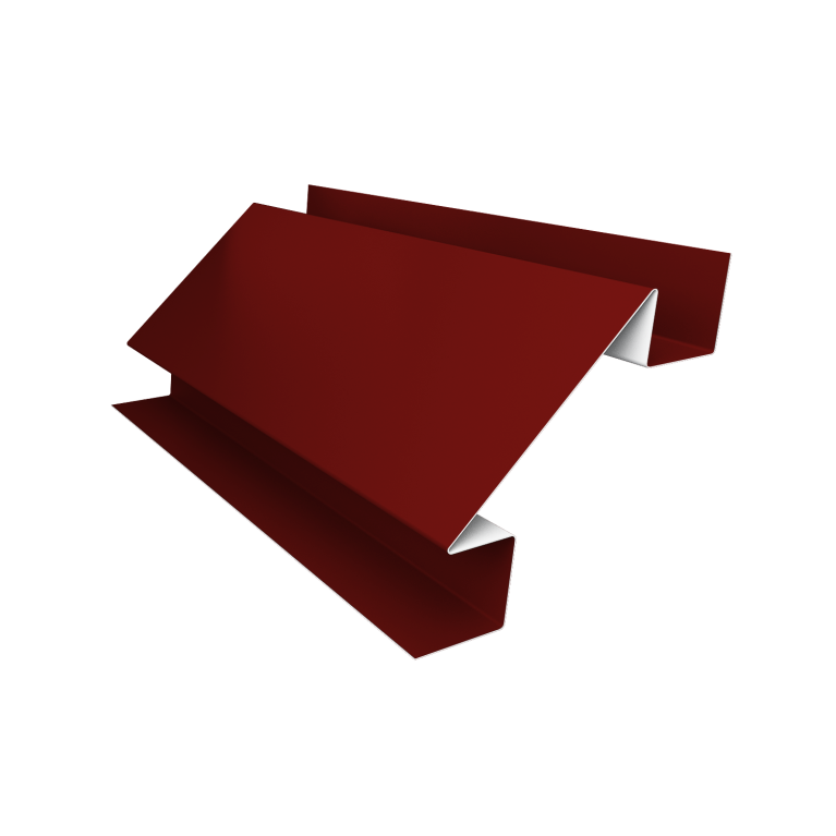 Угол внутренний сложный фальц 0,5 Satin с пленкой RAL 3011 коричнево-красный (2м)