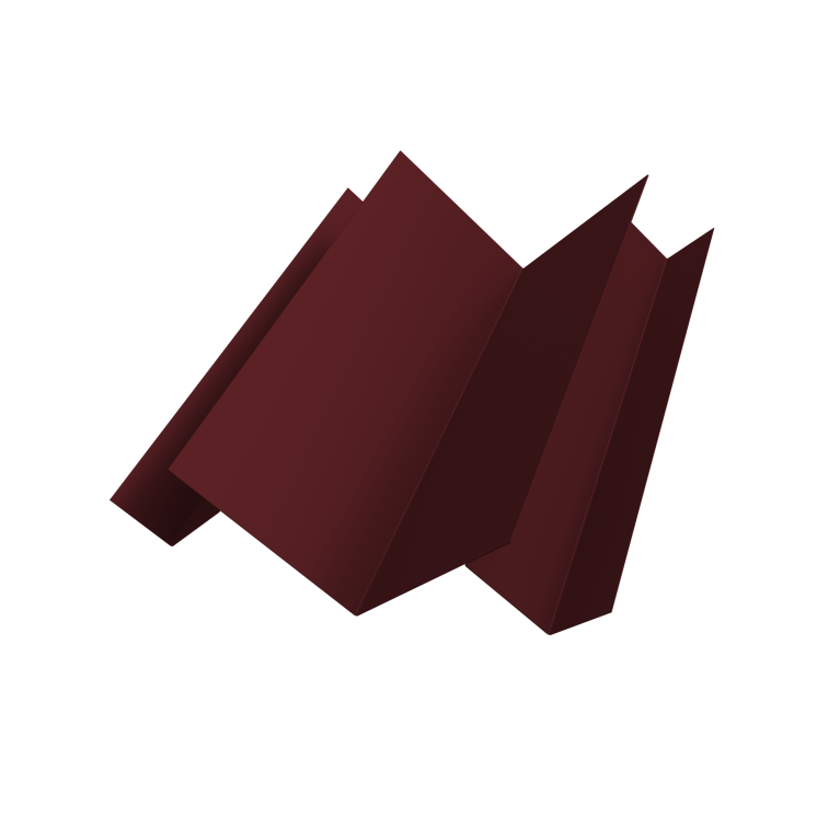 Угол внутренний сложный Кликфальц Pro 0,45 Drap TR RAL 3005 красное вино (3м)