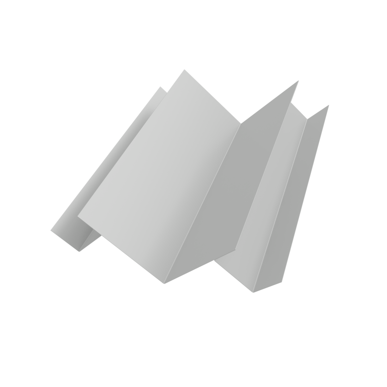 Угол внутренний сложный Кликфальц Pro 0,45 Drap TX RAL 7047 телегрей 4 (3м)