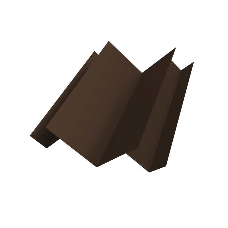 Угол внутренний сложный Кликфальц Pro 0,5 PE с пленкой RAL 8017 шоколад (3м)