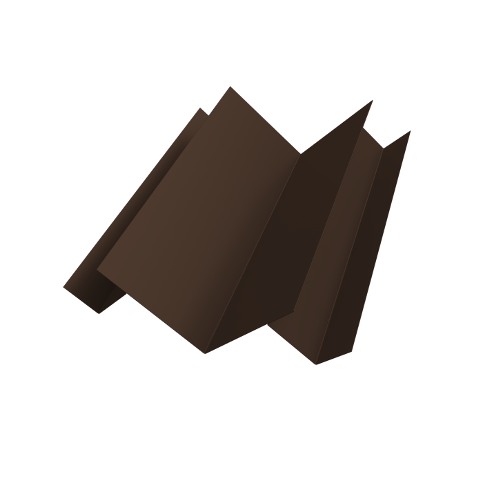 Угол внутренний сложный Кликфальц Pro 0,5 Satin Matt RAL 8017 шоколад (2м)