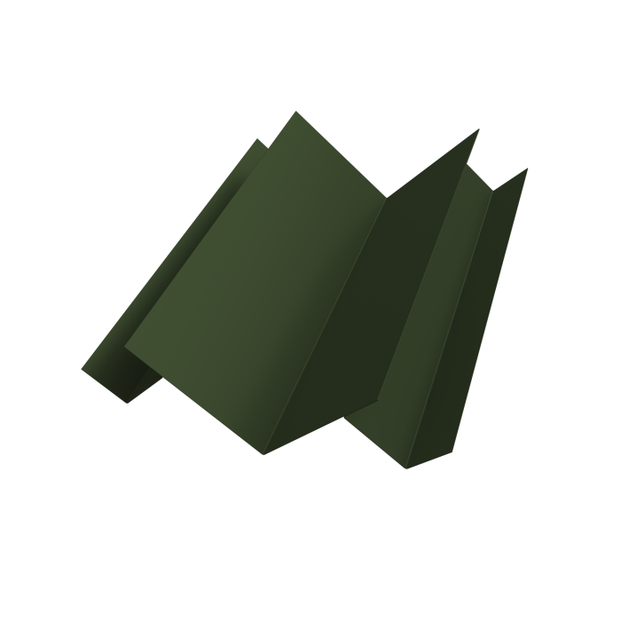 Угол внутренний сложный Кликфальц Pro 0,5 Satin Matt TX RAL 6020 хромовая зелень (2м)