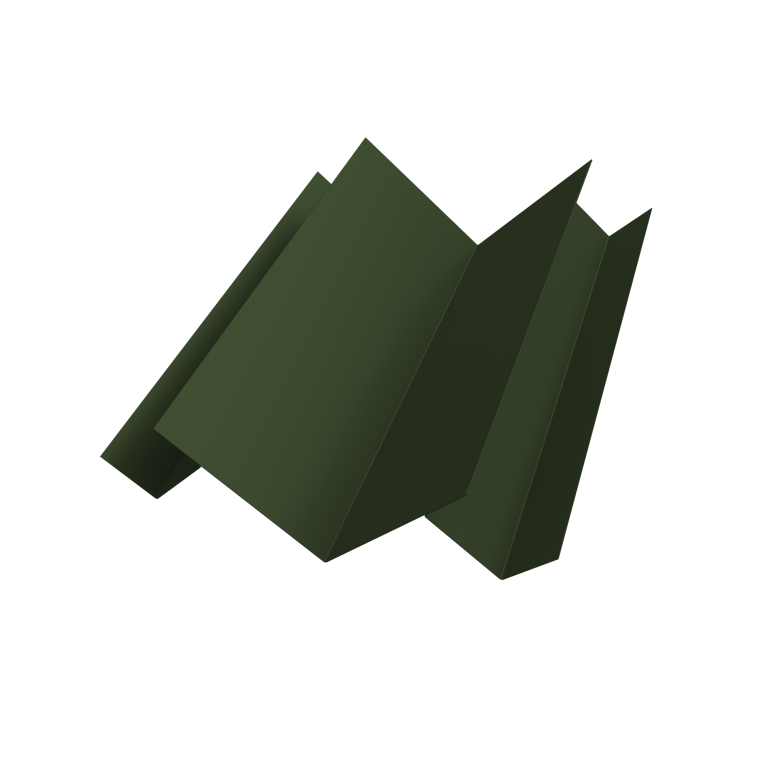 Угол внутренний сложный Кликфальц Pro 0,5 Satin Matt TX RAL 6020 хромовая зелень (3м)