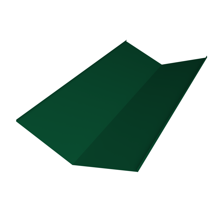 Планка ендовы нижней 300х300 0,45 PE-Double с пленкой RAL 6005 зеленый мох (3м)