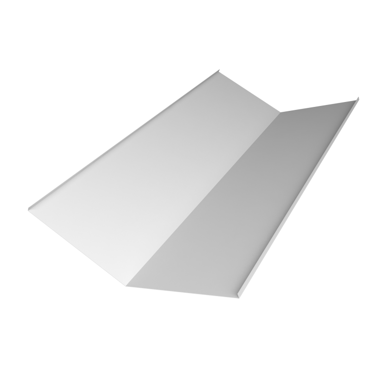 Планка ендовы нижней 300х300 0,45 PE-Double с пленкой RAL 9003 сигнальный белый (2м)