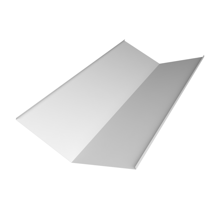 Планка ендовы нижней 300х300 0,45 PE-Double с пленкой RAL 9003 сигнальный белый (3м)