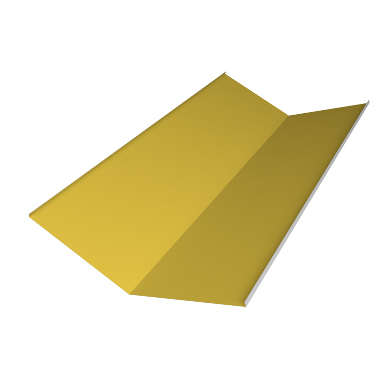 Планка ендовы нижней 300х300 0,45 PE с пленкой RAL 1018 цинково-желтый (2м)