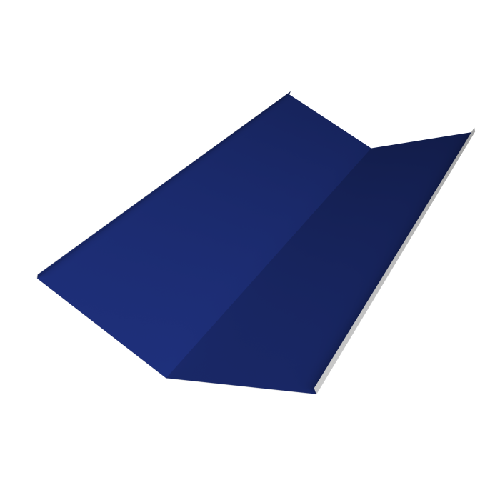 Планка ендовы нижней 300х300 0,45 PE с пленкой RAL 5002 ультрамариново-синий (3м)