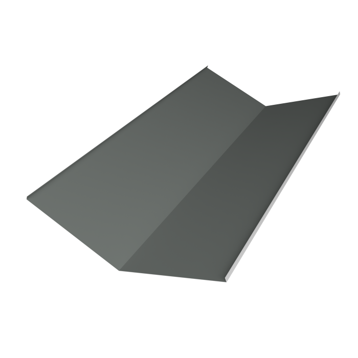 Планка ендовы нижней 300х300 0,45 PE с пленкой RAL 7005 мышино-серый (2м)