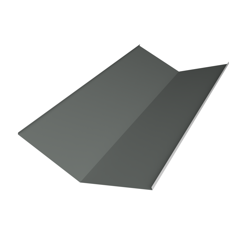 Планка ендовы нижней 300х300 0,45 PE с пленкой RAL 7005 мышино-серый (3м)