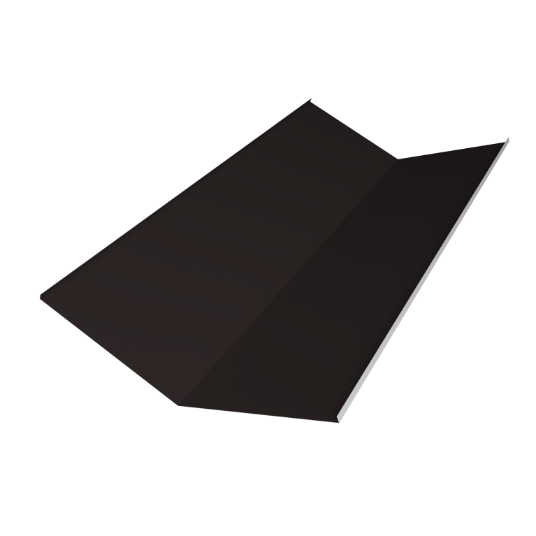 Планка ендовы нижней 300х300 0,5 PurPro с пленкой RAL 9005 черный (2м)