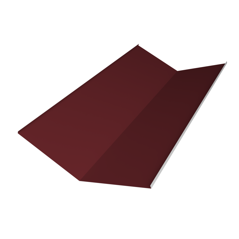 Планка ендовы нижней 300х300 0,5 Satin Matt RAL 3005 красное вино (2м)