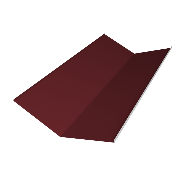 Планка ендовы нижней 300х300 0,5 Satin Matt RAL 3005 красное вино (3м)