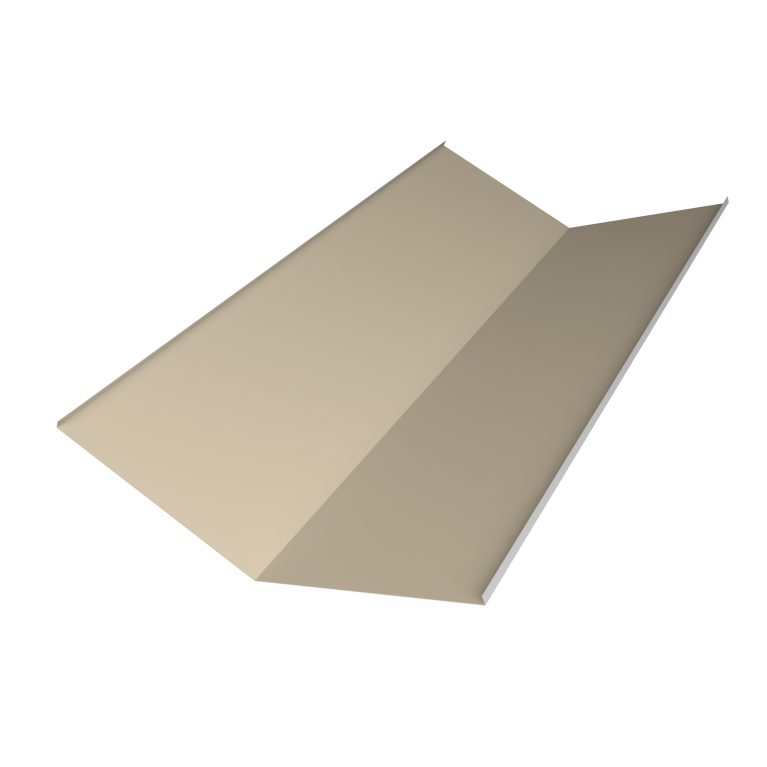 Планка ендовы нижней 300х300 0,5 Satin с пленкой RAL 1015 светлая слоновая кость (2м)