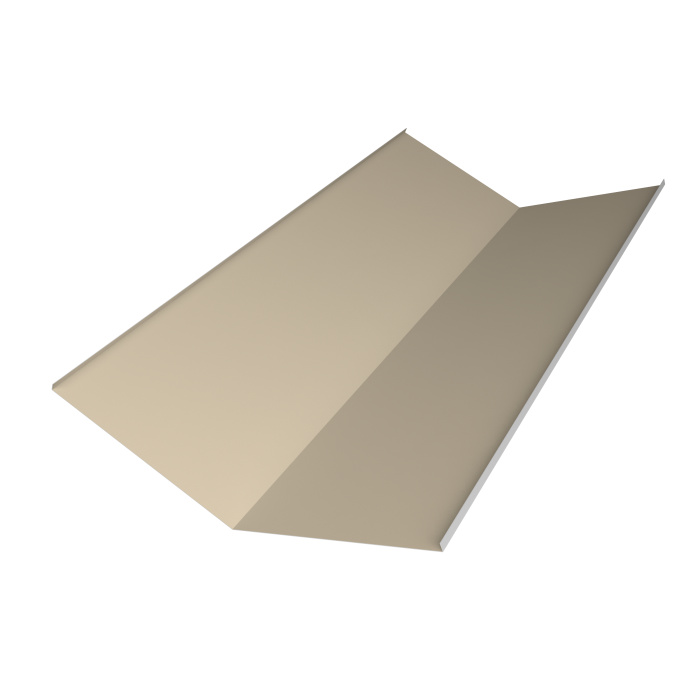 Планка ендовы нижней 300х300 0,5 Satin с пленкой RAL 1015 светлая слоновая кость (3м)