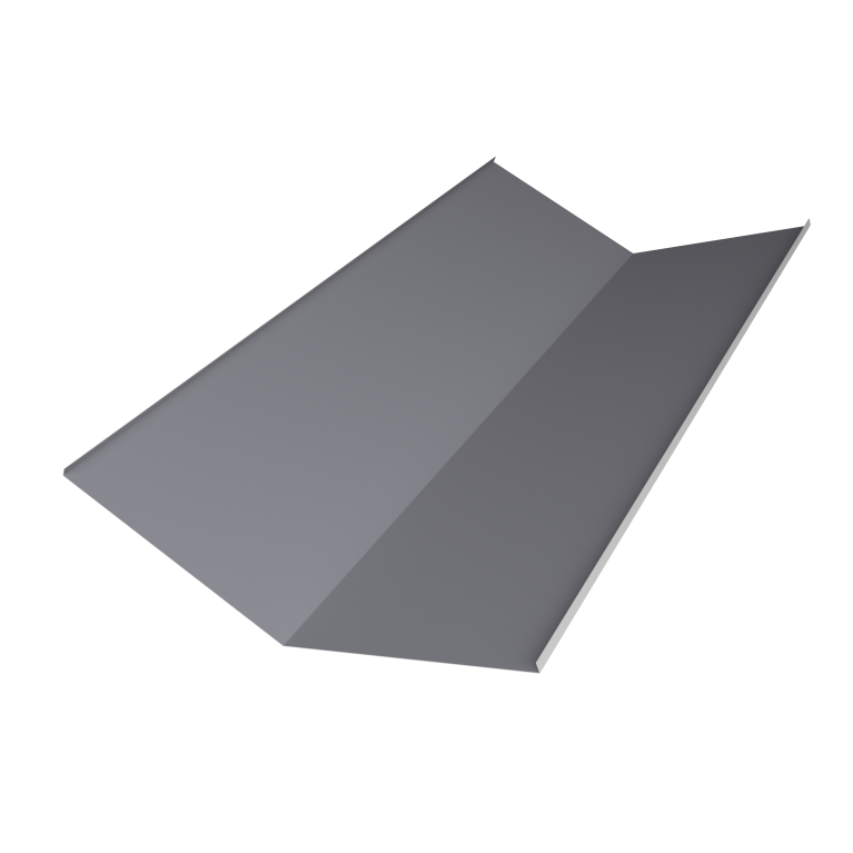 Планка ендовы нижней 300х300 0,5 Satin с пленкой RAL 7004 сигнальный серый (3м)