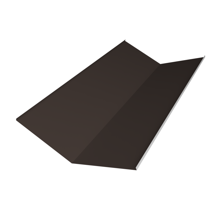 Планка ендовы нижней 300х300 0,5 Satin с пленкой RR 32 темно-коричневый (2м)