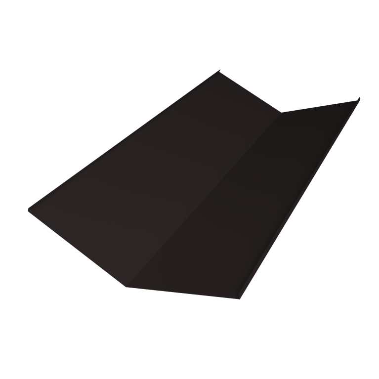 Планка ендовы нижней 300х300 0,5 Velur X RAL 9005 черный (2м)