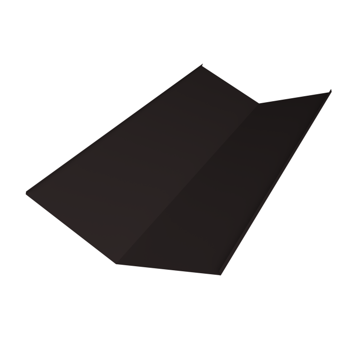 Планка ендовы нижней 300х300 0,5 Velur X RAL 9005 черный (3м)