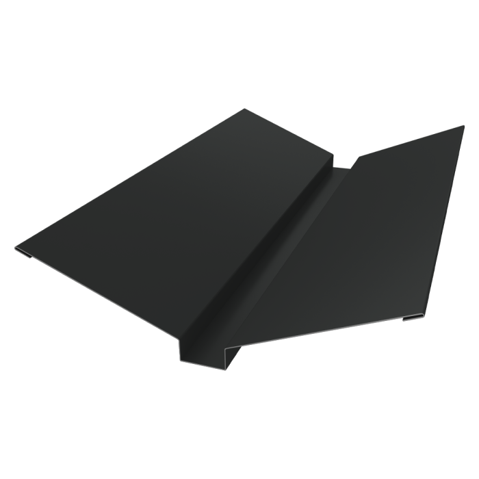 Планка ендовы верхней 115х30х115 0,45 PE-Double с пленкой RAL 7016 антрацитово-серый (3м)