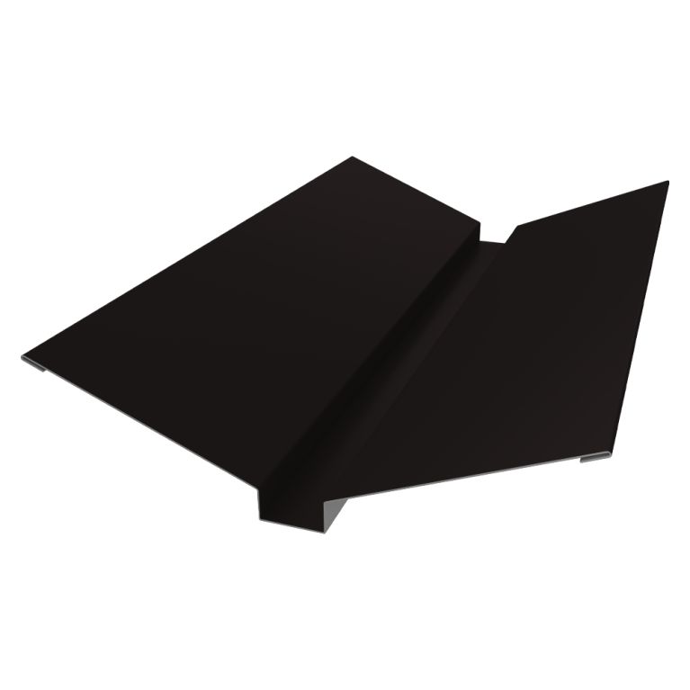 Планка ендовы верхней 115х30х115 0,5 PurPro Matt 275 RAL 9005 черный (3м)