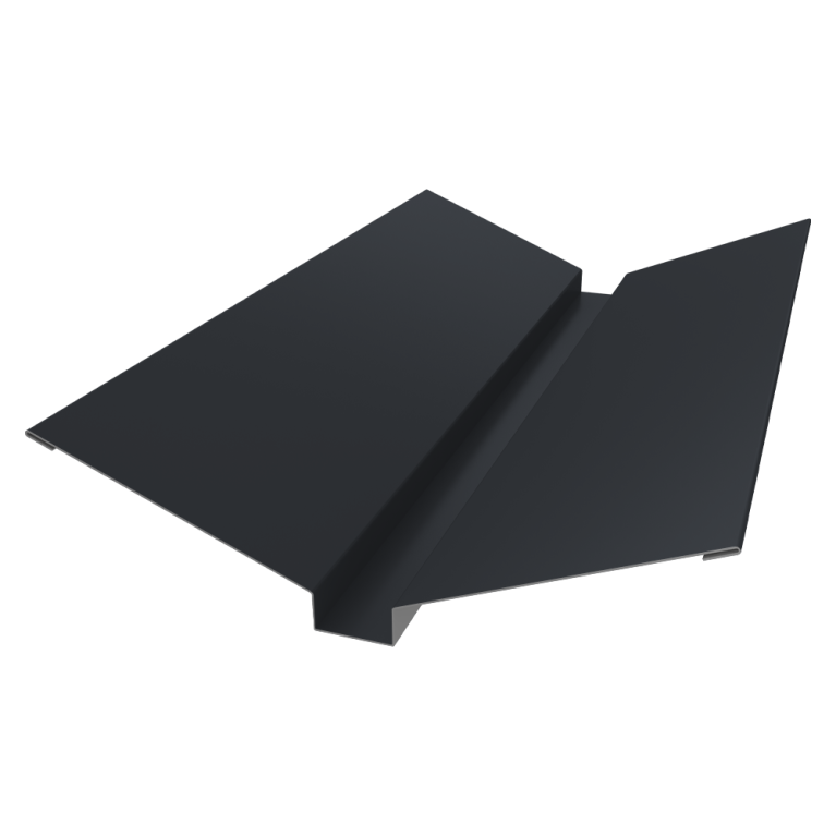 Планка ендовы верхней 115х30х115 0,5 Satin Matt RAL 7024 мокрый асфальт (2м)