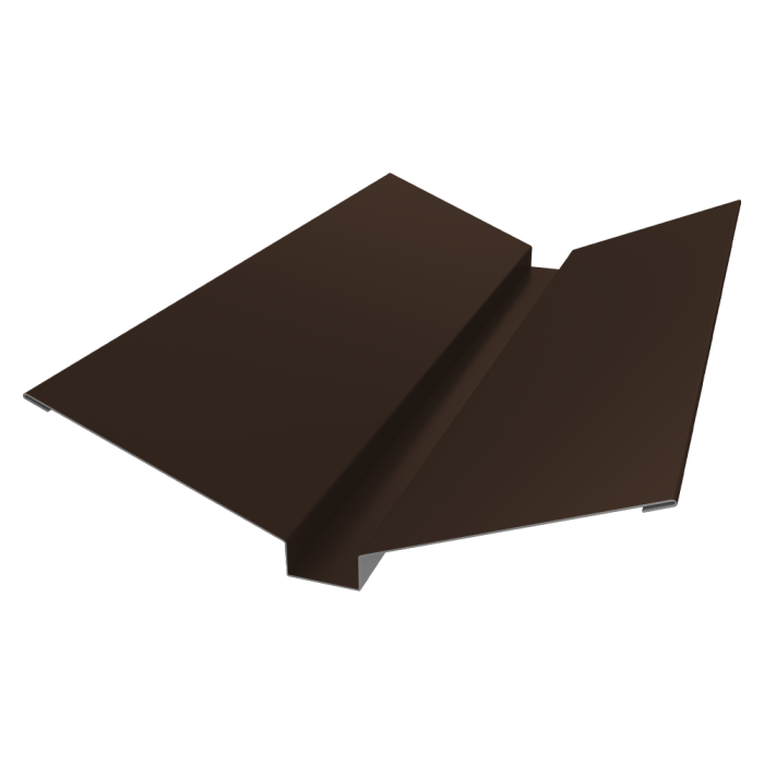 Планка ендовы верхней 115х30х115 0,5 Satin с пленкой RAL 8017 шоколад (3м)