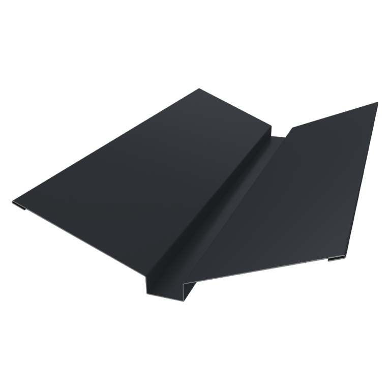 Планка ендовы верхней 115х30х115 0,5 Velur X RAL 7024 мокрый асфальт (3м)