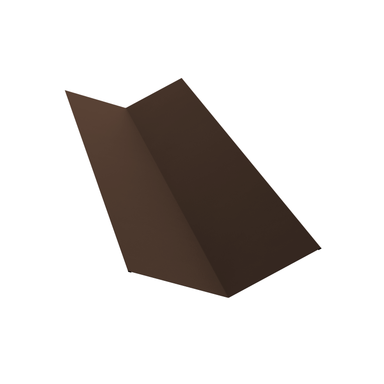 Планка ендовы верхней 145х145 0,45 Drap-double TX RAL 8017 шоколад (2м)